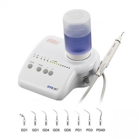 Woodpecker DTE-D7 - автономный ультразвуковой скалер, 8 насадок в комплекте