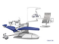 SILVERFOX 8000C-SRS0 – Стоматологическая установка с верхней подачей и с мягкой обивкой