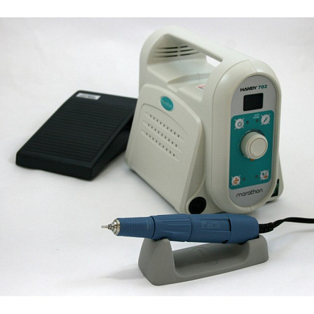 Saeyang Marathon HANDY 702 Lite - зуботехнический микромотор повышенной мощности с наконечником SDE-SH37L М 45, 40000 об/мин, 100 Вт, FS60N