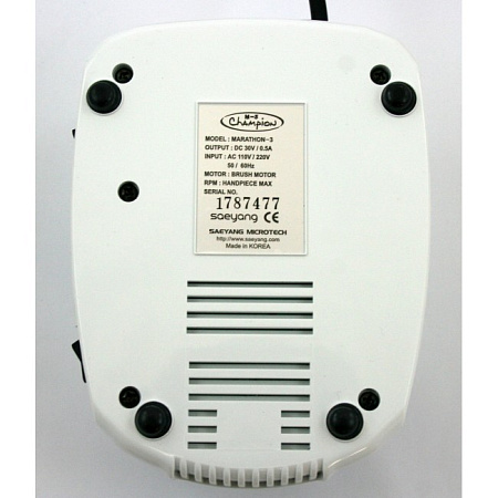 Saeyang Marathon-3 Champion New - щеточный зуботехнический микромотор, с наконечником SDE-H37LN, 35000 об/мин, педаль SFP-27