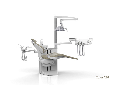 SILVERFOX 8000С CMS0 – Стоматологическая установка с нижней подачей и электрической системой управления инструментами, подачей воздуха и воды