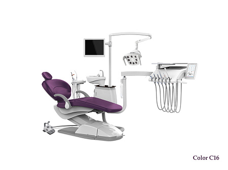 SILVERFOX 8000B-SRS0 – Стоматологическая установка с нижней подачей и с мягкой обивкой